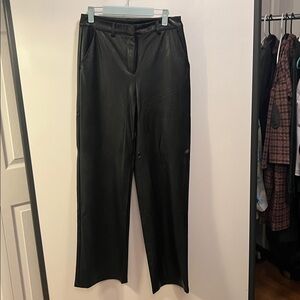 NWT Olivaceous Black Faux Leather Pants size medium
